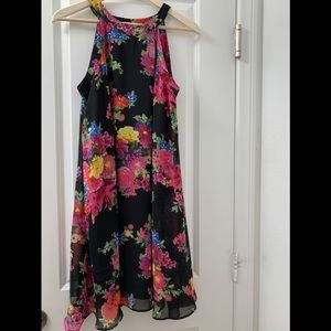 Nordstrom Sleeveless  vibrant  Print Shift dress